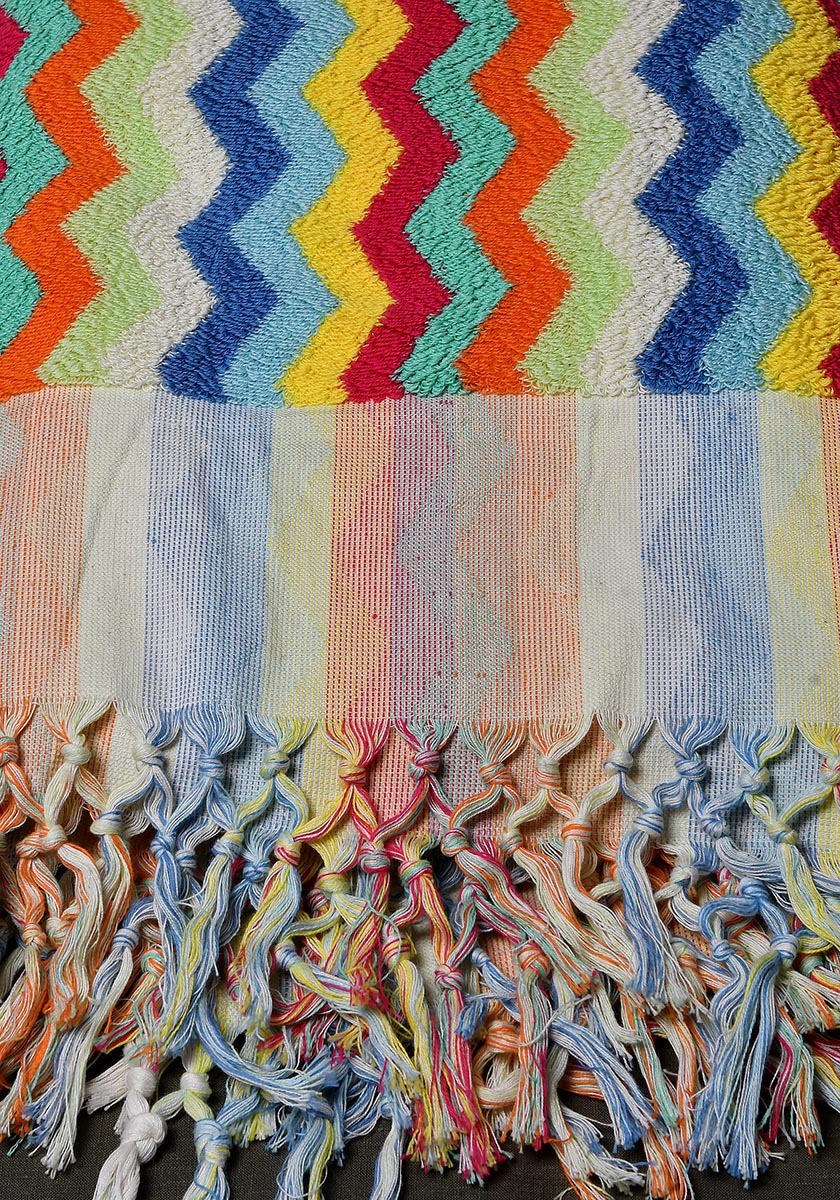 Thick looped towel - coloured